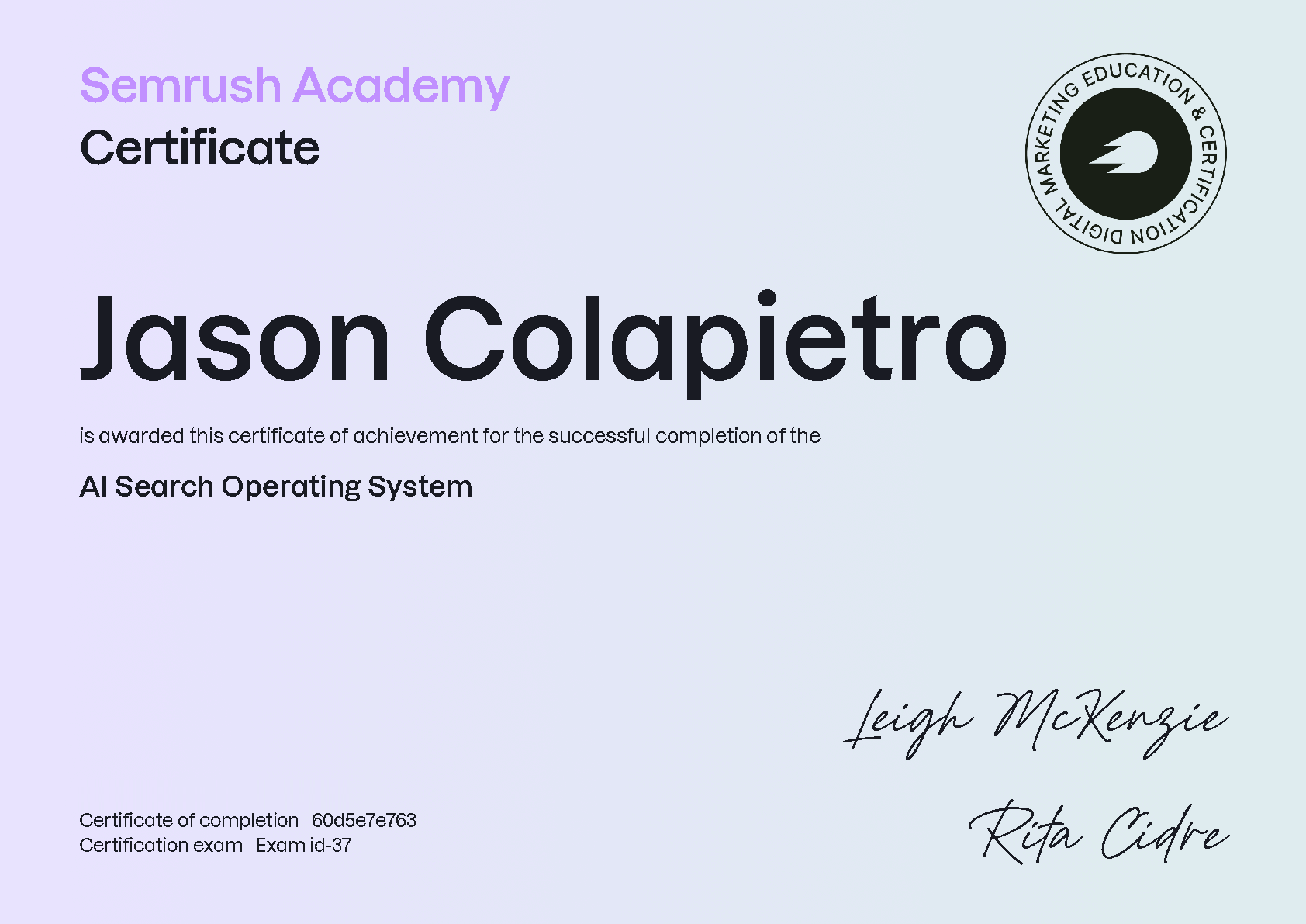 AI Search Operating System — Semrush Academy