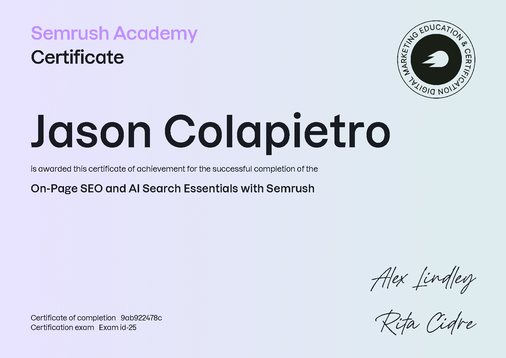 On-Page SEO and AI Search Essentials with Semrush — Semrush Academy