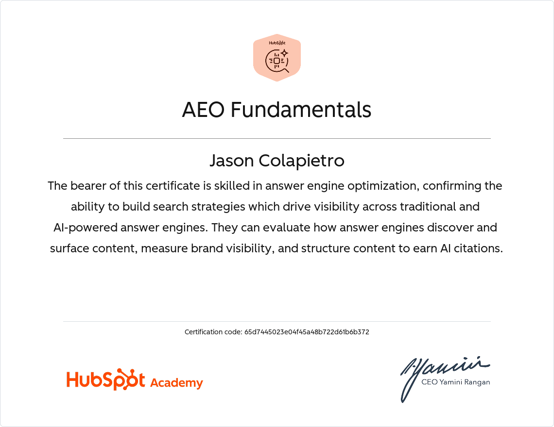 AEO Fundamentals — HubSpot Academy