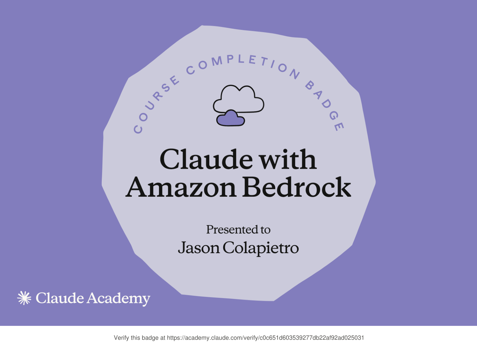 Claude with Amazon Bedrock — Claude Academy / Anthropic