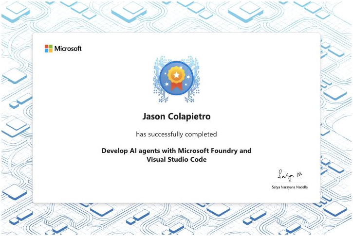Develop AI agents with Microsoft Foundry and Visual Studio Code — Microsoft Learn
