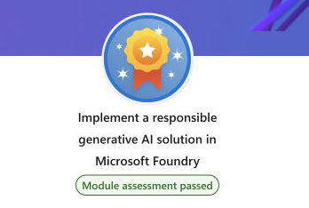 Implement a responsible generative AI solution in Microsoft Foundry — Microsoft Learn